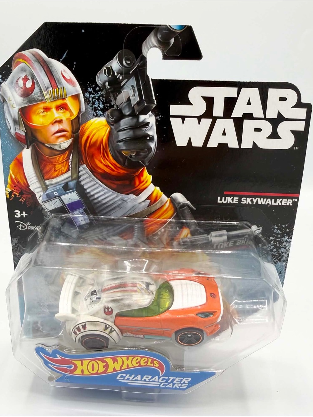 LUKE SKYWALKER Hot Wheels Star Wars Character Car 2016 Black Back Card
